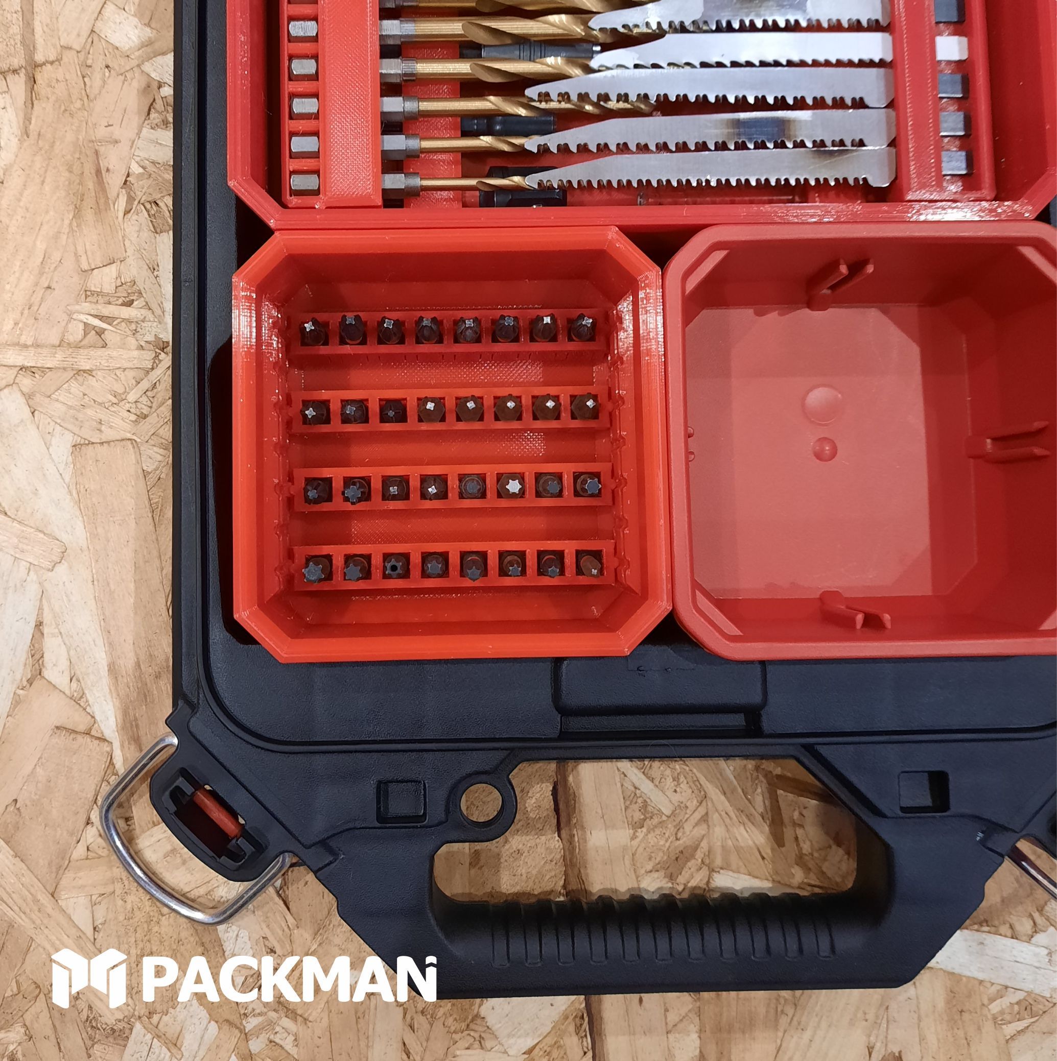 SET1 Комплект вкладышей для бит для органайзеров MILWAUKEE PACKOUT SLIM