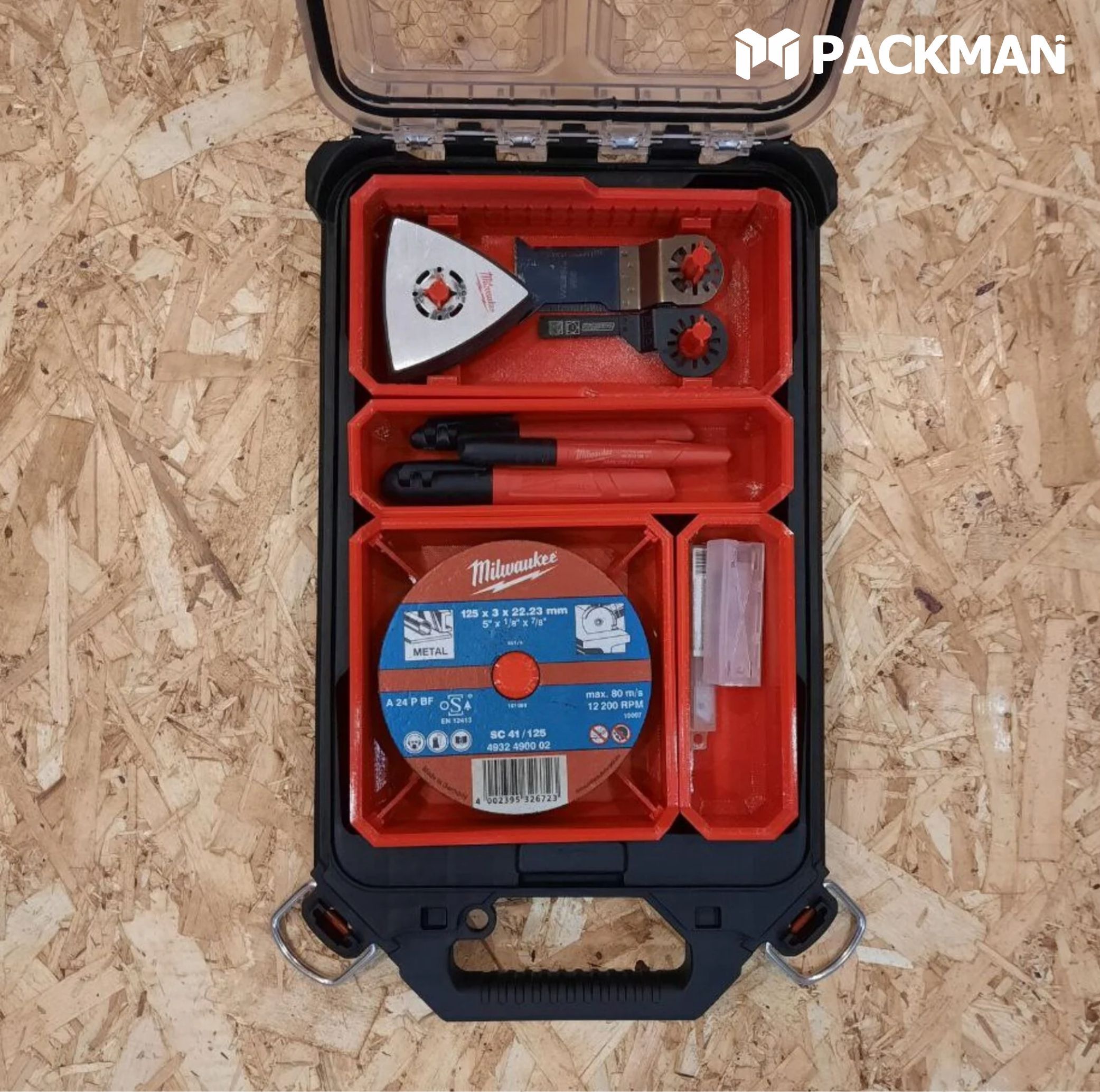 Комплект для тонких органайзеров MILWAUKEE PACKOUT SLIM