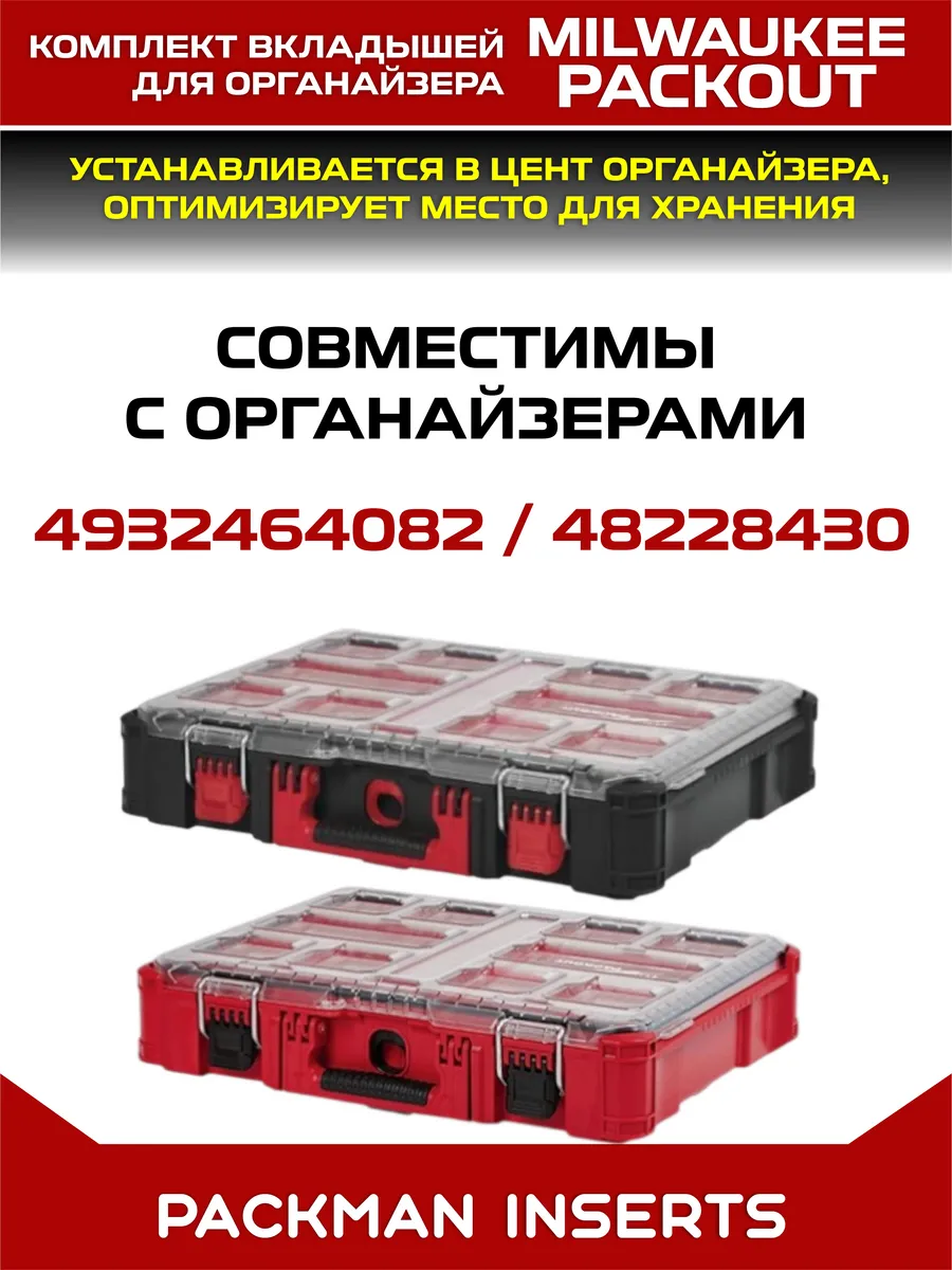 Комплект вкладышей для органайзера Milwaukee Packout