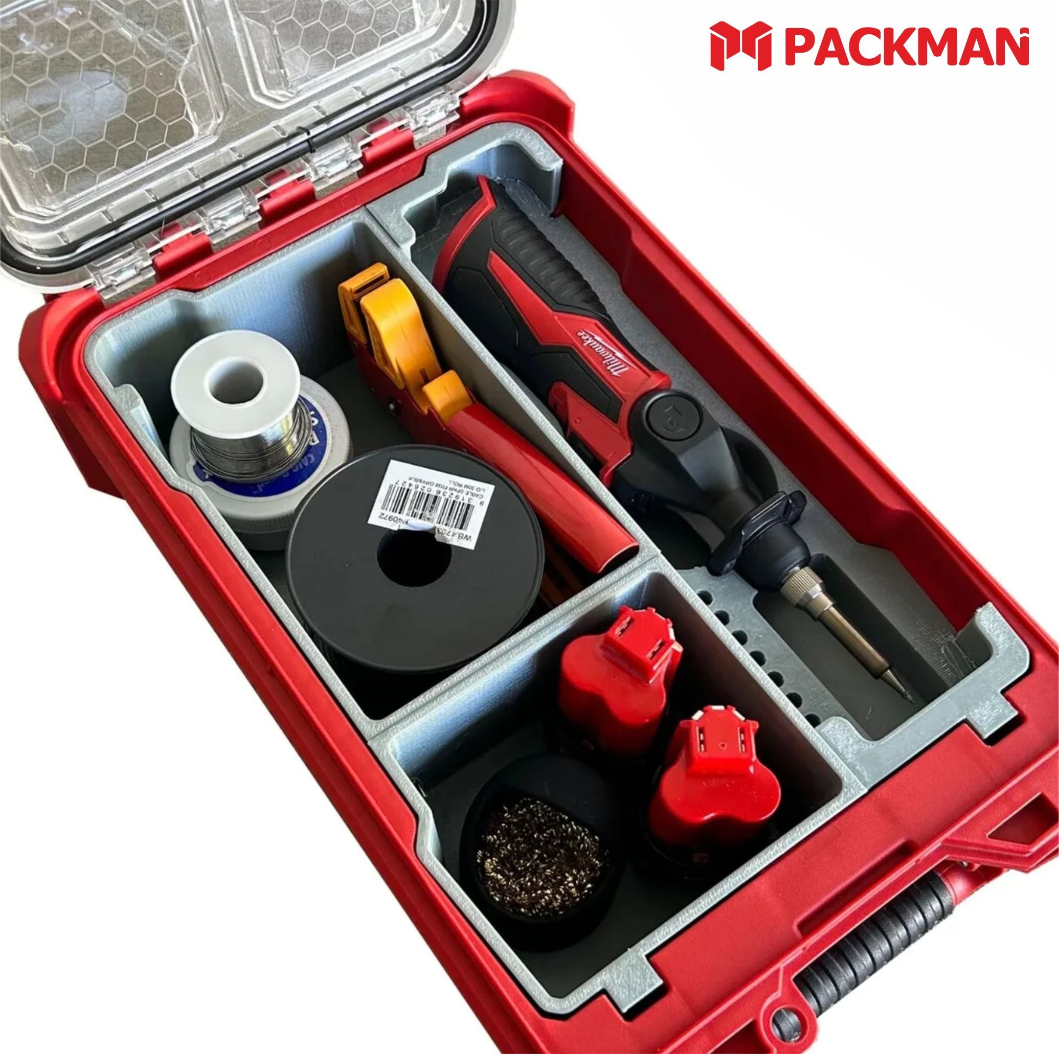 Ложемент для хранения паяльника Milwaukee M12 в малом органайзере MILWAUKEE PACKOUT