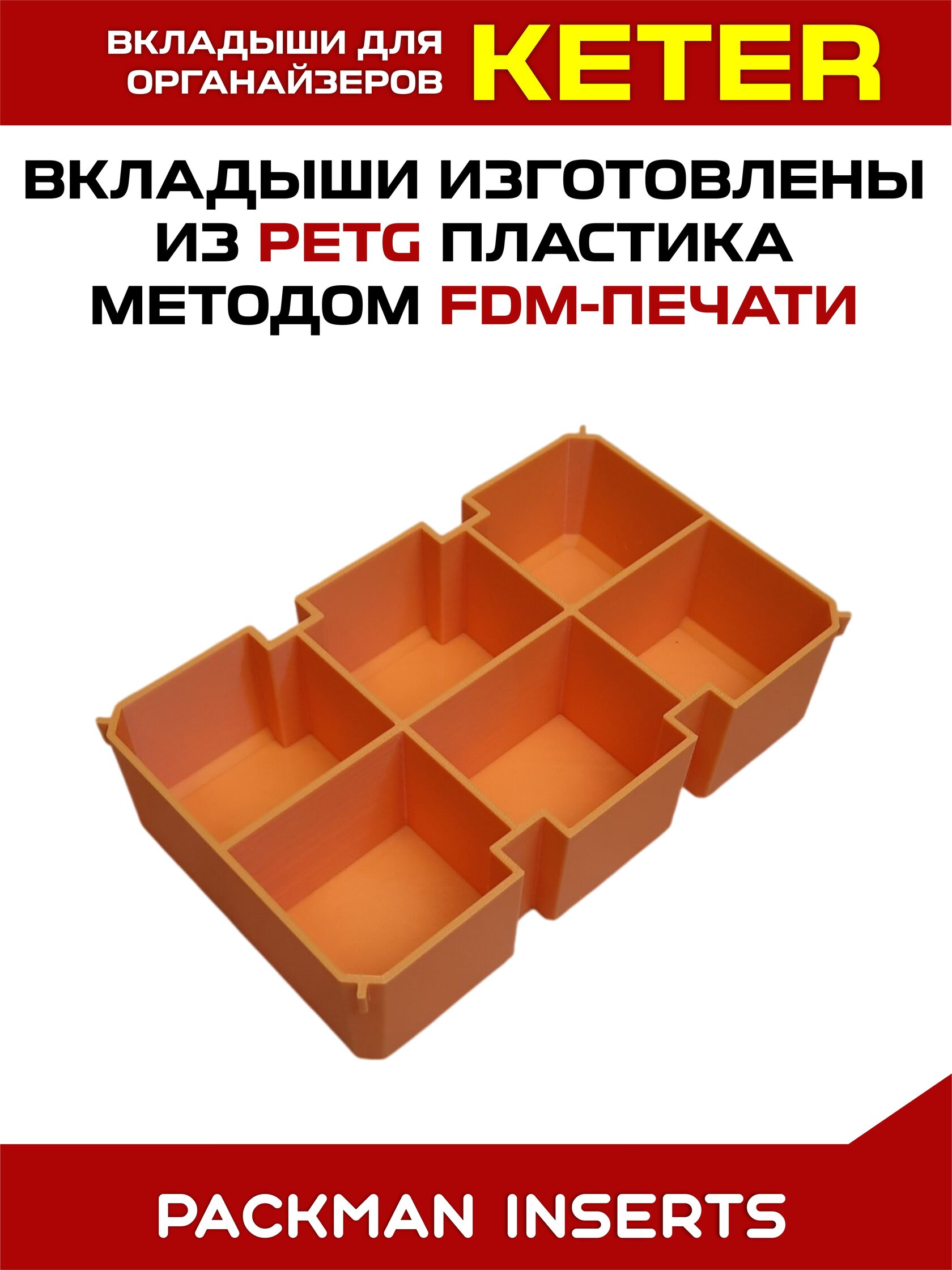 Комплект вкладышей для органайзера KETER