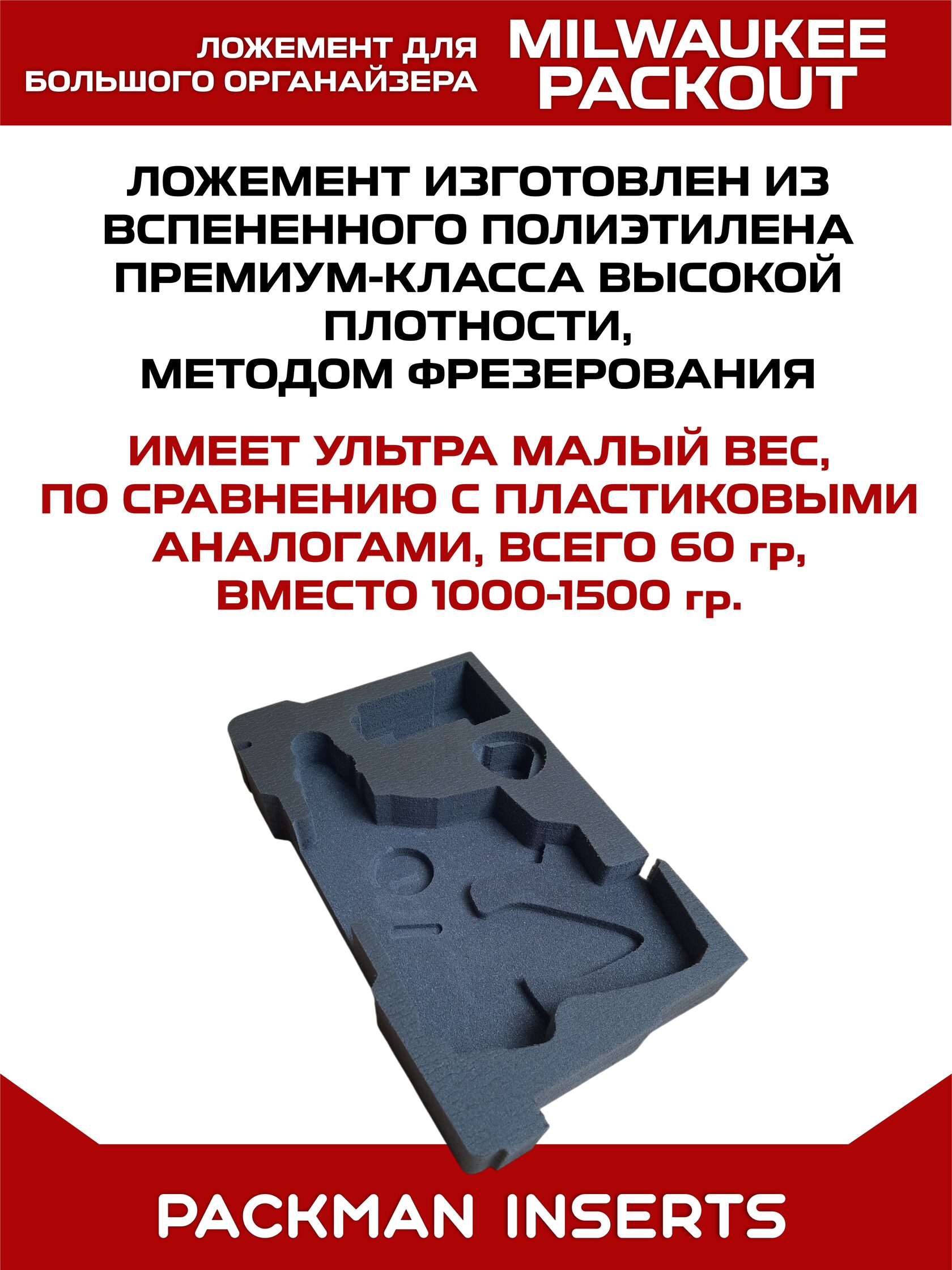 Ложемент для перфоратора MILWAUKEE M12 FUEL CH
