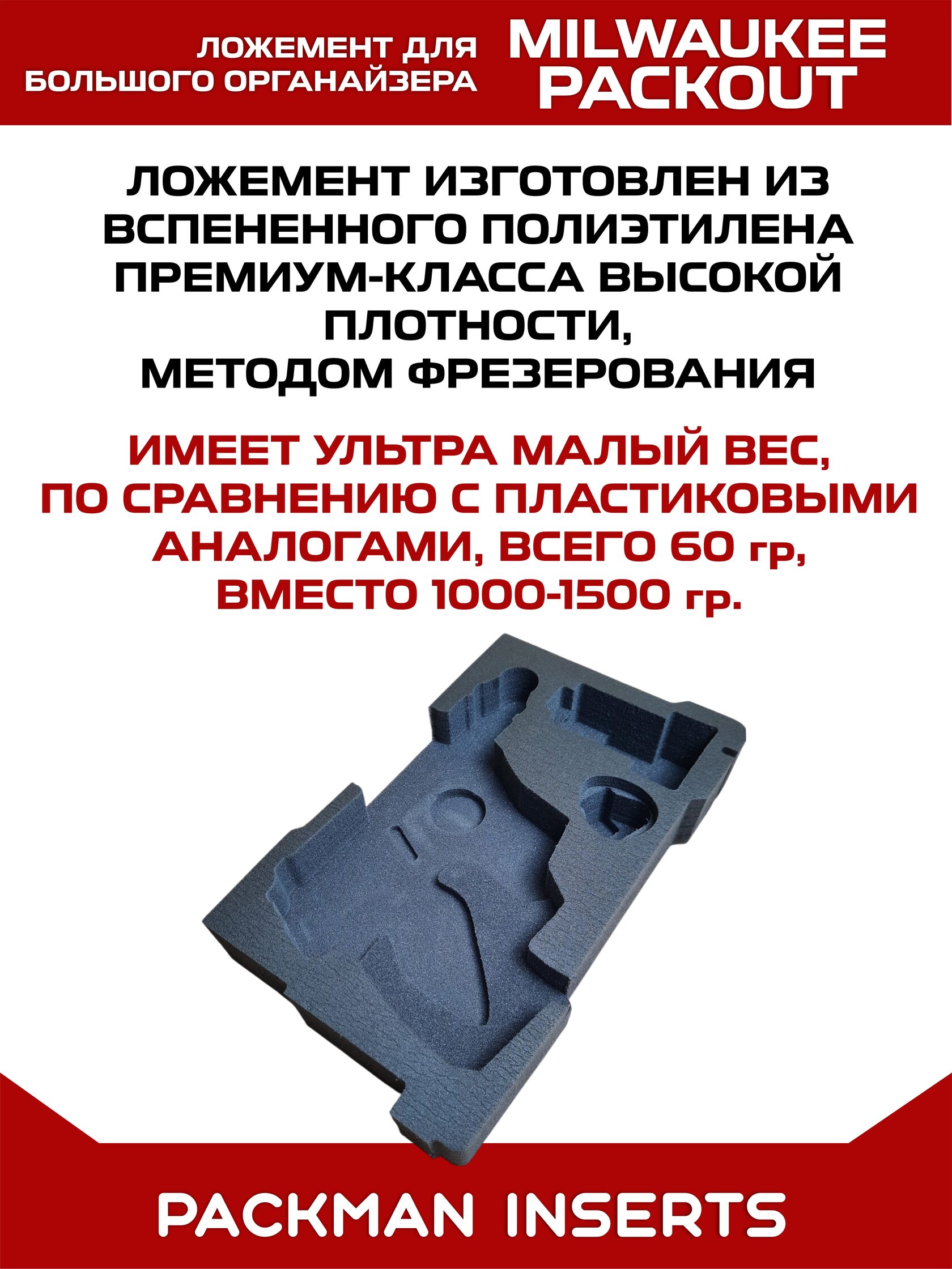Ложемент для перфоратора MILWAUKEE M12 FUEL CH