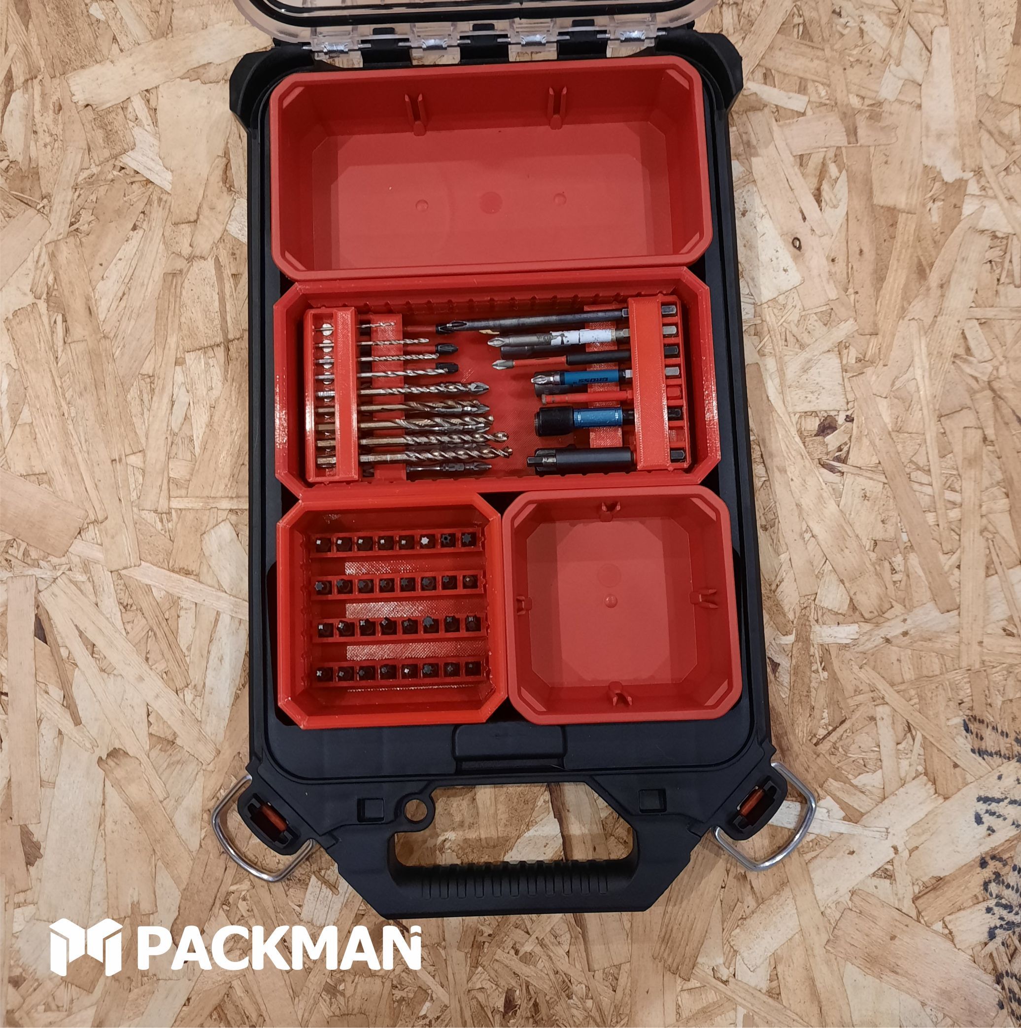 SET2 Комплект вкладышей для бит для органайзеров MILWAUKEE PACKOUT SLIM